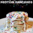Confetti Cake Protein Pancakes