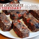 Dark Chocolate Antioxidant No Bake Protein Bars
